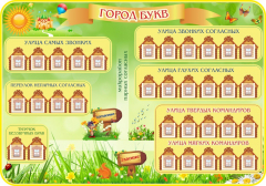 Стенд "Город букв" - fgospostavki.ru - Белогорск