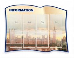 Стенд резной "Информация" Вариант 9 - fgospostavki.ru - Белогорск