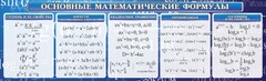 Стенд "Основные математические формулы" - fgospostavki.ru - Белогорск