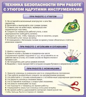 Стенд "Техника безопасности при работе с утюгом" - fgospostavki.ru - Белогорск