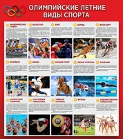 Стенд "Олимпийские летние виды спорта" - fgospostavki.ru - Белогорск
