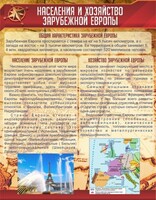 Стенд "Населения и хозяйство Зарубежной Европы" - fgospostavki.ru - Белогорск