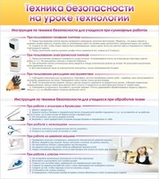 Стенд "Техника безопасности на уроке технологии" - fgospostavki.ru - Белогорск