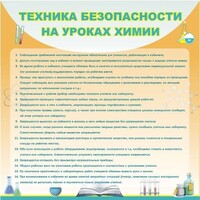 Стенд "Техника безопасности на уроках химии" - fgospostavki.ru - Белогорск