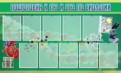 Стенд "Подготовка к ЕГЭ и ОГЭ по биологии" Вариант 2 - fgospostavki.ru - Белогорск