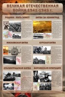 Стенд "Великая отечественная война (битвы)" - fgospostavki.ru - Белогорск
