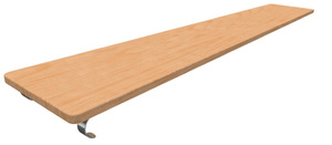 Доска наклонная навесная (2 метра) - fgospostavki.ru - Белогорск