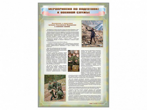 Стенд "Мероприятия обязательной подготовки граждан к военной службе" - fgospostavki.ru - Белогорск