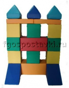Мягкий модуль-конструктор "Башня" (17 элементов) - fgospostavki.ru - Белогорск