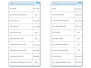Комплект карточек (10) "Обучающий калейдоскоп. Умножение на 7, 8 и 9" - fgospostavki.ru - Белогорск