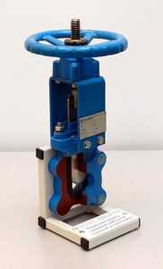 Разрезная модель задвижки шиберной с ручным управлением - fgospostavki.ru - Белогорск