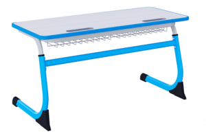 Парта SMARTY двухместная регулируемая по высоте с антивандальной кромкой - fgospostavki.ru - Белогорск