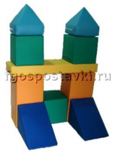 Мягкий модуль-конструктор "Городок" (10 элементов) - fgospostavki.ru - Белогорск