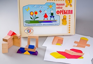 Игровой набор Фребеля "Конструктор деревянный без соединений-2" (Серия "Эксперимент") - fgospostavki.ru - Белогорск