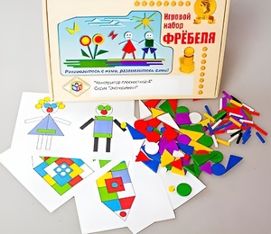 Игровой набор Фребеля "Конструктор плоскостной-4" (Серия "Эксперимент") - fgospostavki.ru - Белогорск