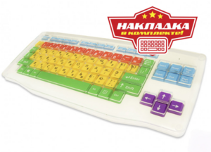 Клавиатура адаптированная с крупными кнопками + пластиковая накладка, разделяющая клавиши - fgospostavki.ru - Белогорск