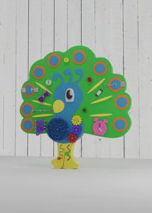 Бизиборд «Радостный павлин» - fgospostavki.ru - Белогорск