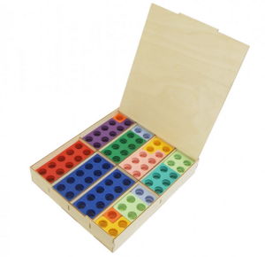 Нумирошка. Набор цветных пластиковых форм 80 шт. в коробке по методике Нумикон - fgospostavki.ru - Белогорск