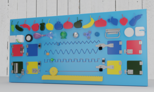 Бизиборд «Фрукты и овощи» - fgospostavki.ru - Белогорск