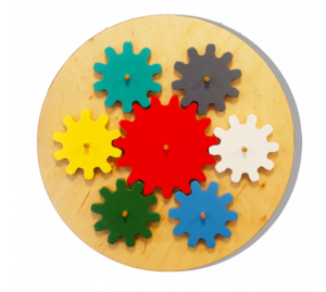 Бизиборд «Цветные шестеренки» - fgospostavki.ru - Белогорск