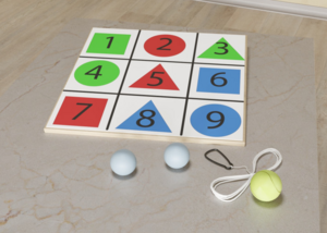 Мишень напольная цветная с цифрами - fgospostavki.ru - Белогорск