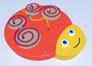 Настенный игровой элемент в виде головы гусеницы - fgospostavki.ru - Белогорск