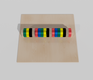 Тактильно-развивающая панель с разноцветными кругами - fgospostavki.ru - Белогорск