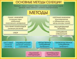 Стенд "Методы селекции и биотехнологии" - fgospostavki.ru - Белогорск