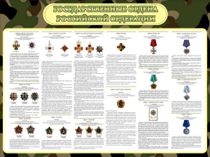 Стенд "Государственные ордена РФ" - fgospostavki.ru - Белогорск