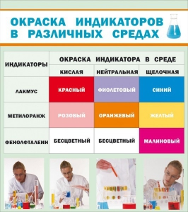 Стенд "Окраска индикаторов в различных средах" - fgospostavki.ru - Белогорск