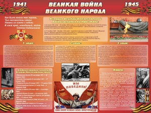 Стенд "Великая война Великого народа" Вариант 2 (6 блоков) - fgospostavki.ru - Белогорск