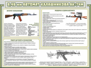 Стенд "Автомат Калашникова" - fgospostavki.ru - Белогорск