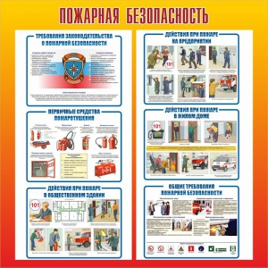 Стенд "Пожарная безопасность" Вариант 4 - fgospostavki.ru - Белогорск