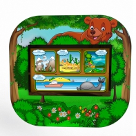 Профессиональный сенсорный настенный логопедический комплекс "Мишка" Logo 2 - fgospostavki.ru - Белогорск