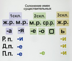 Набор магнитных карточек "Склонение имен существительных" - fgospostavki.ru - Белогорск