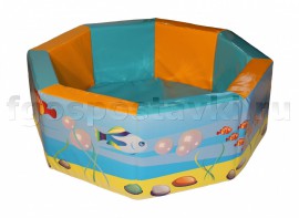 Сухой бассейн восьмигранный с шелкографией - fgospostavki.ru - Белогорск