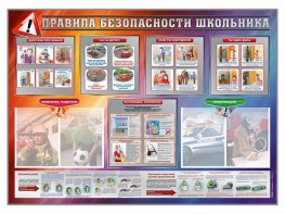 Стенд-уголок "Правила безопасности школьника" - fgospostavki.ru - Белогорск