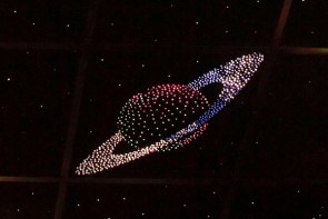 Потолок "Звездное небо с анимационным фибероптическим эффектом сатурн" - fgospostavki.ru - Белогорск