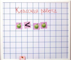 Магнитно-маркерная доска "Клетка" (86 см х 75 см) - fgospostavki.ru - Белогорск