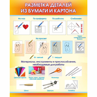 Стенд "Разметка деталей из бумаги и картона" - fgospostavki.ru - Белогорск