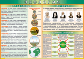 Таблица "Экология. Определения и история" (100х140 сантиметров, винил) - fgospostavki.ru - Белогорск