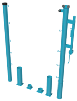 Стойки для большого тенниса с механизмом натяжения со стаканами - fgospostavki.ru - Белогорск