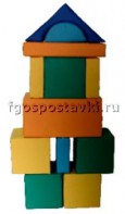 Мягкий модуль-конструктор "Городок" (12 элементов) - fgospostavki.ru - Белогорск