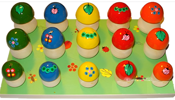 Развивающая игрушка для детей с нарушением слуха "Грибная полянка" - fgospostavki.ru - Белогорск