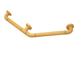 Поручень угловой трехопорный с антибактериальным покрытием (желтый) - fgospostavki.ru - Белогорск