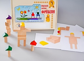 Игровой набор Фребеля "Конструктор деревянный без соединений-3" (Серия "Эксперимент") - fgospostavki.ru - Белогорск