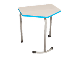 Стол мобильный модульный трапециевидный FLEXY с антивандальной кромкой - fgospostavki.ru - Белогорск