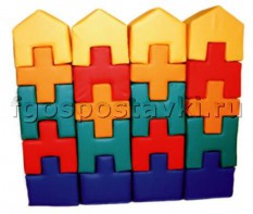 Мягкий модуль-конструктор "Строитель" (40 элементов) - fgospostavki.ru - Белогорск