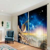 Комплект светонепроницаемых штор "Космическая история" - fgospostavki.ru - Белогорск