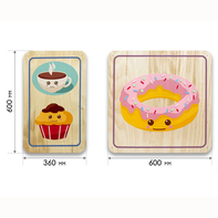 Набор стеновых панелей «Милая еда - Завтрак» - fgospostavki.ru - Белогорск